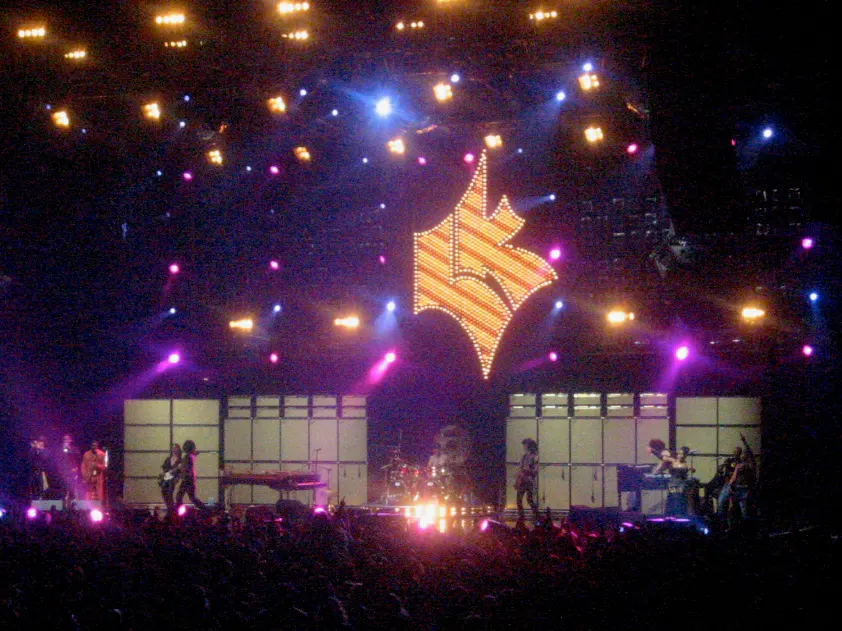 Lenny Kravitz beim Finale des Konzerts in Köln