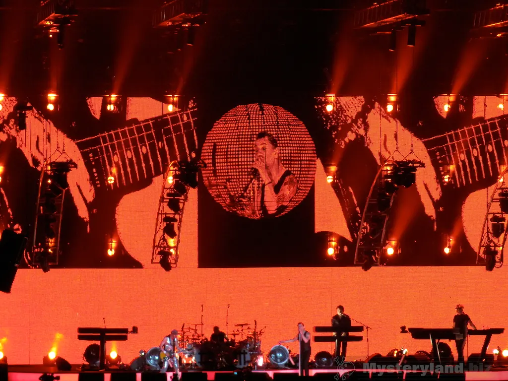 Depeche Mode während der Tour of the Universe