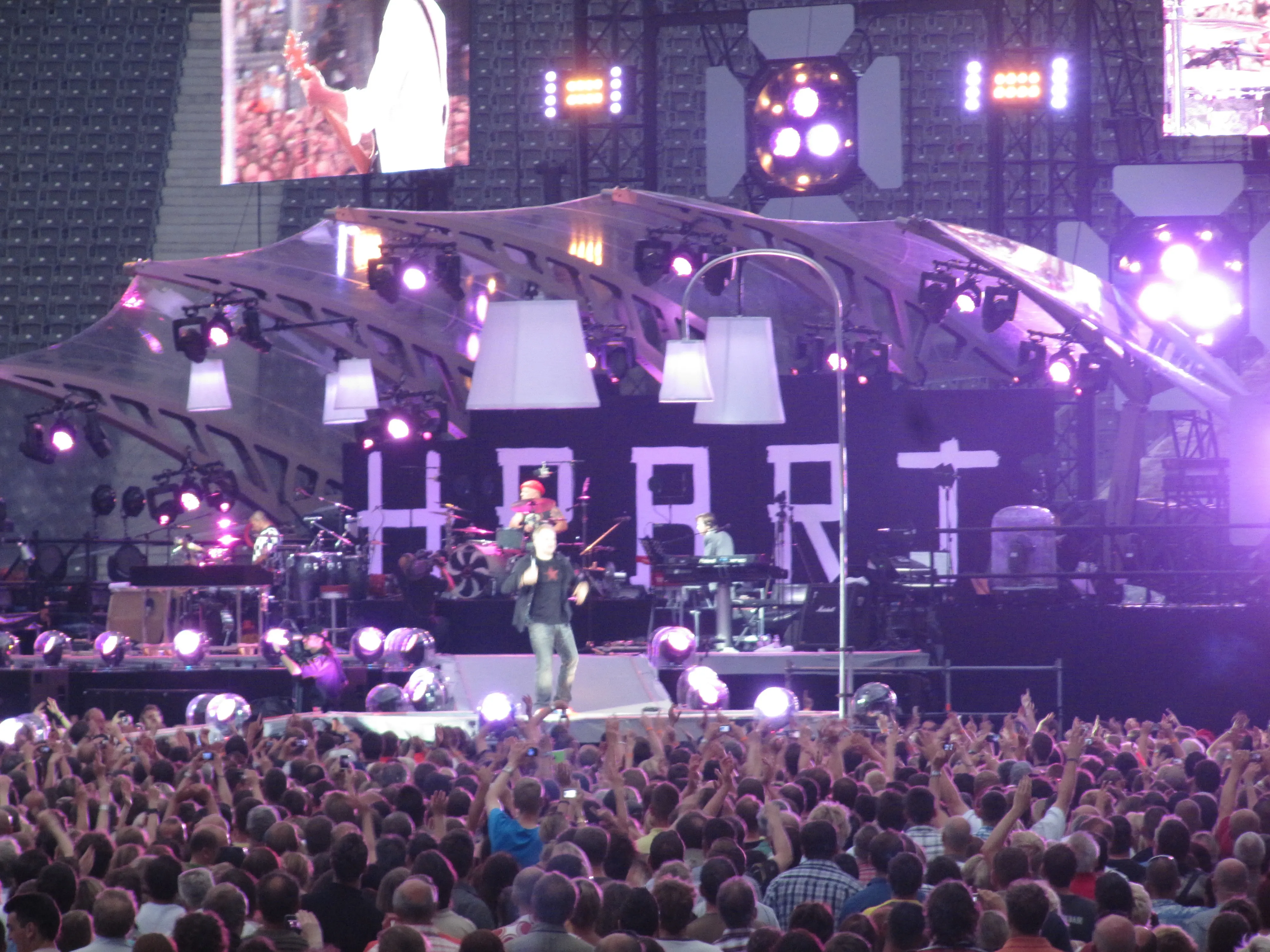 Blick auf die Bühne beim Herbert Grönemeyer Konzert