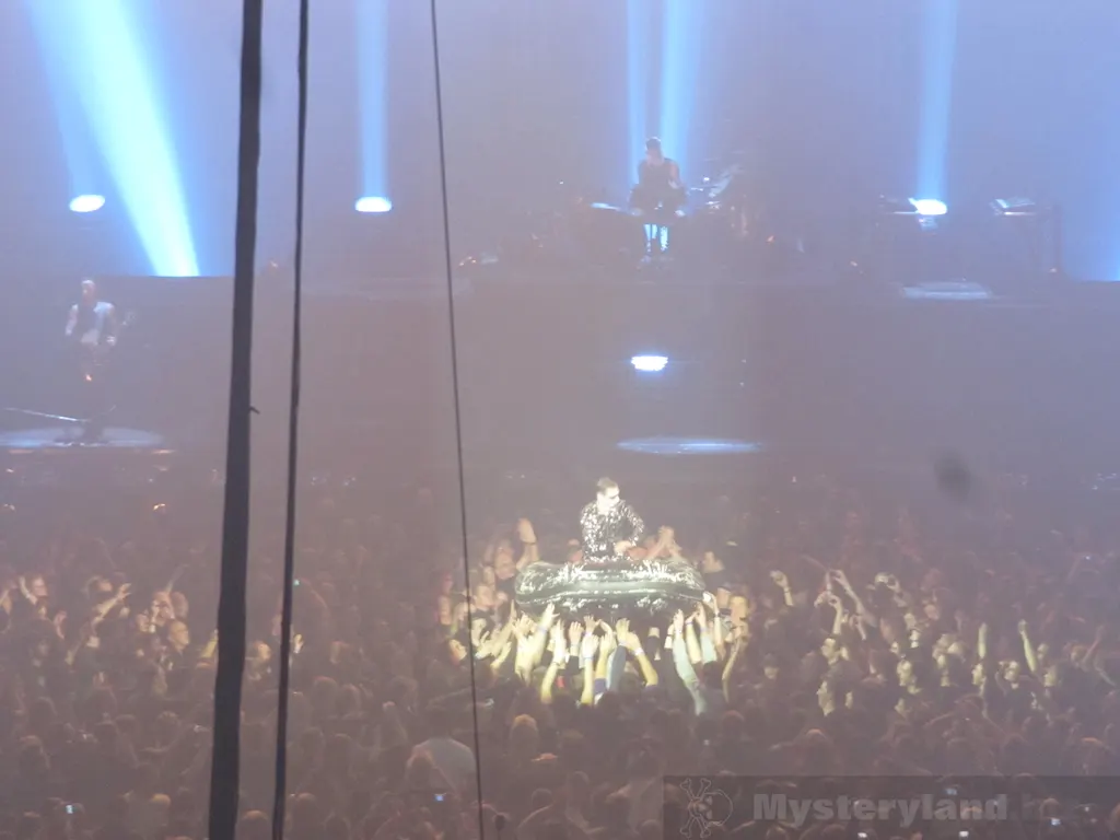Blick auf die Bühne beim Rammstein Konzert