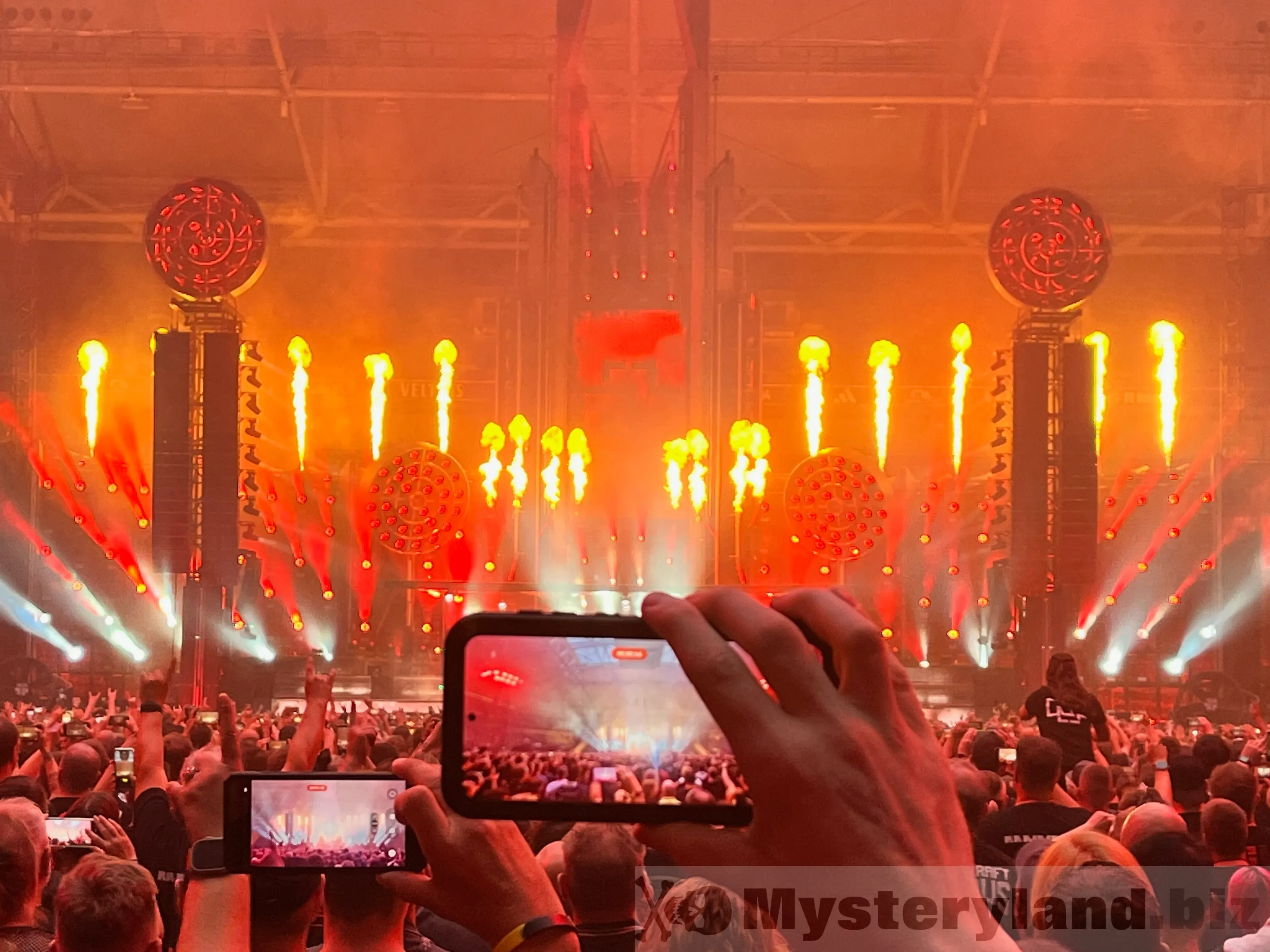 Rammstein auf der Bühne