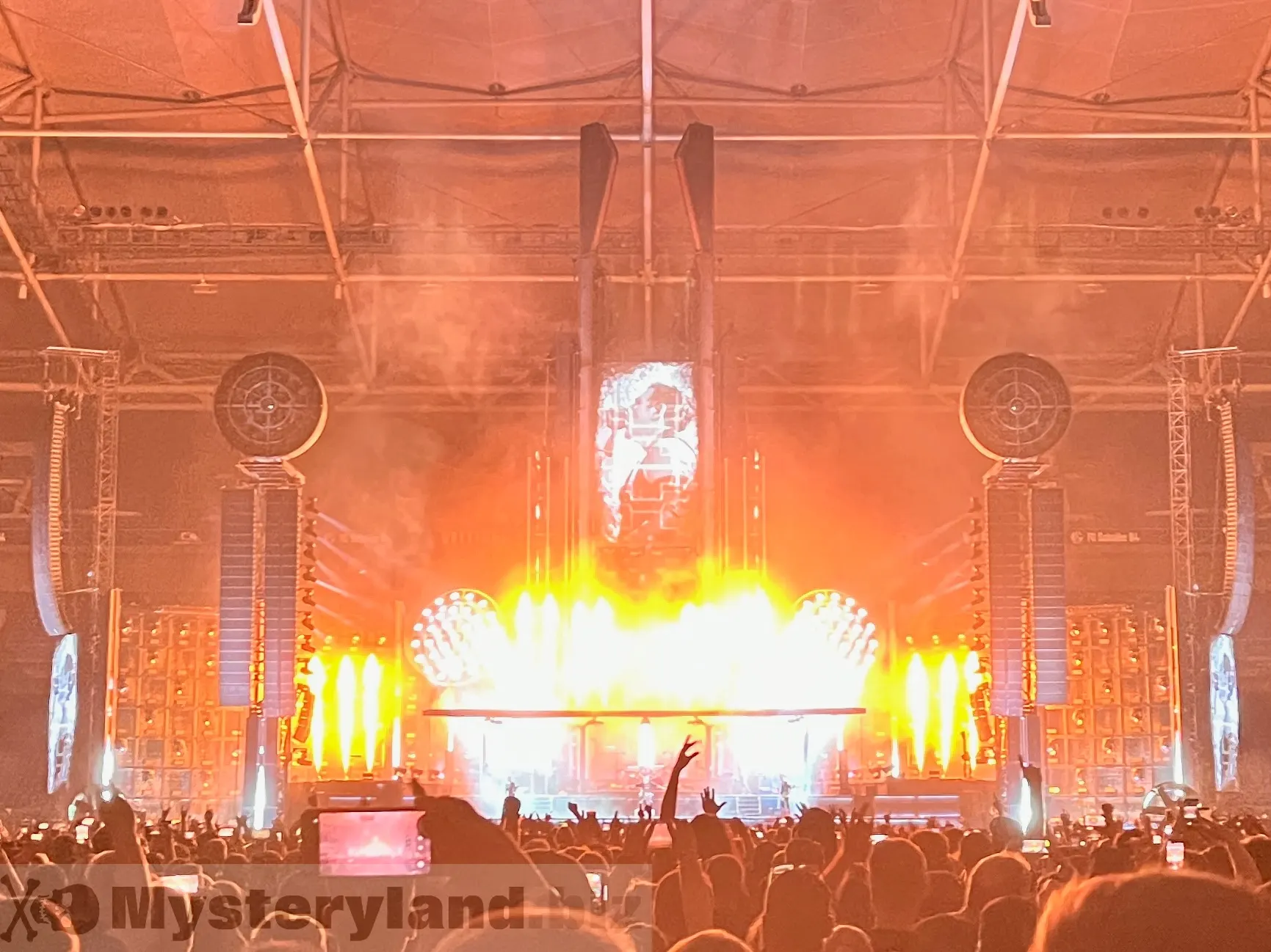 Rammstein auf der Bühne