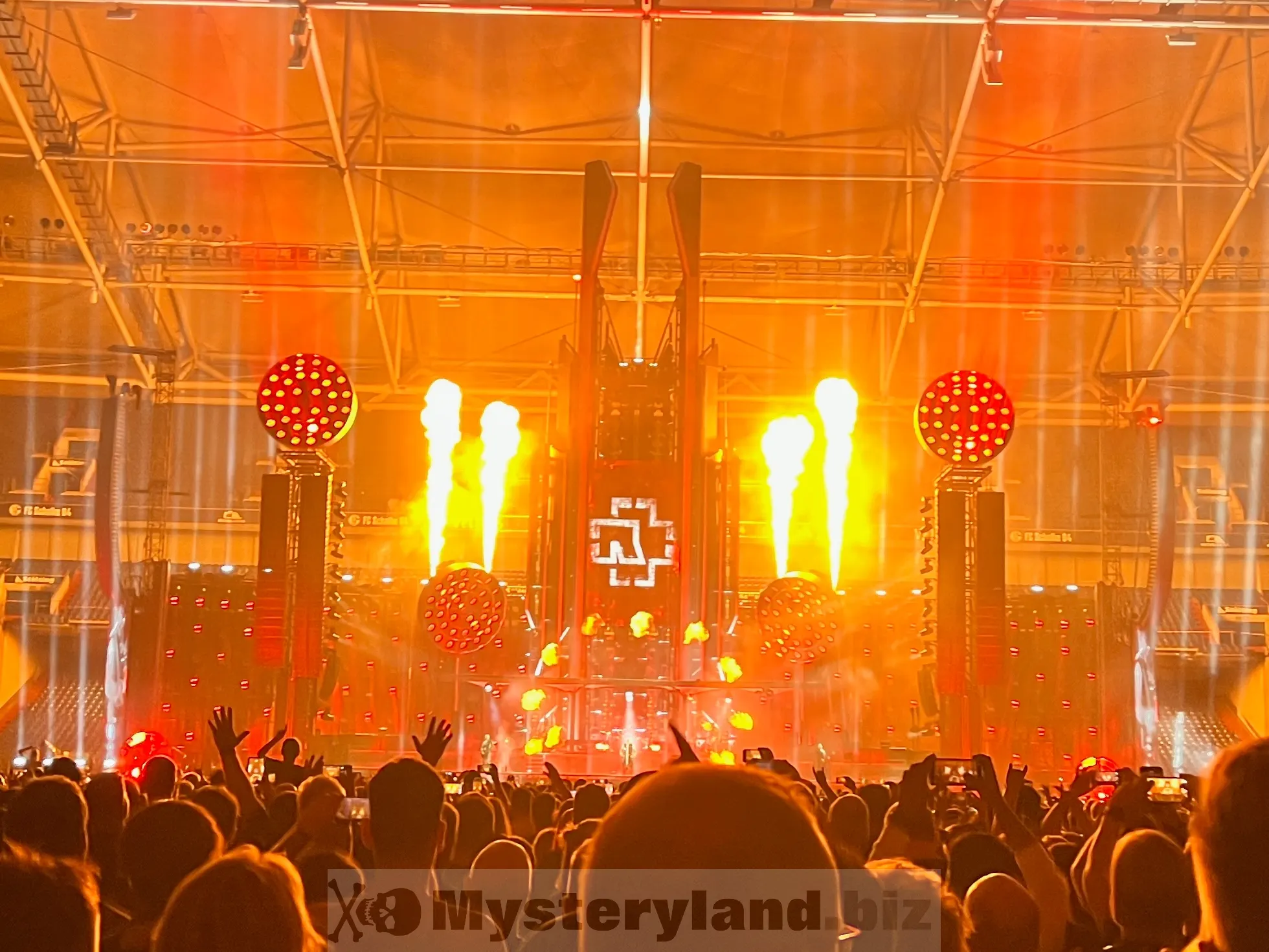 Rammstein auf der Bühne