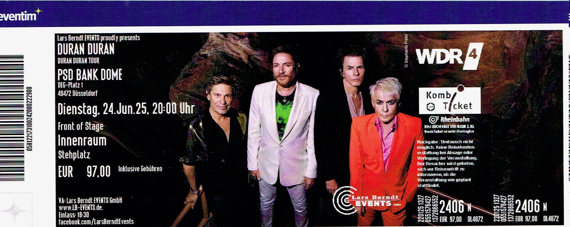 Ticket Duran Duran in Düsseldorf 2025