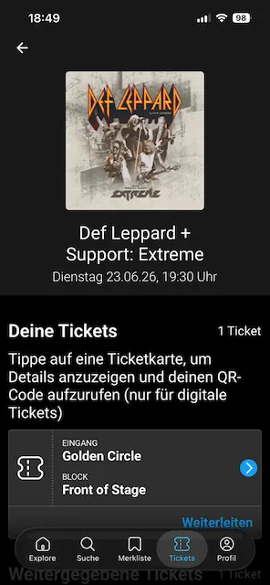 Ticket Def Leppard in Dortmund am 23.06.2026
